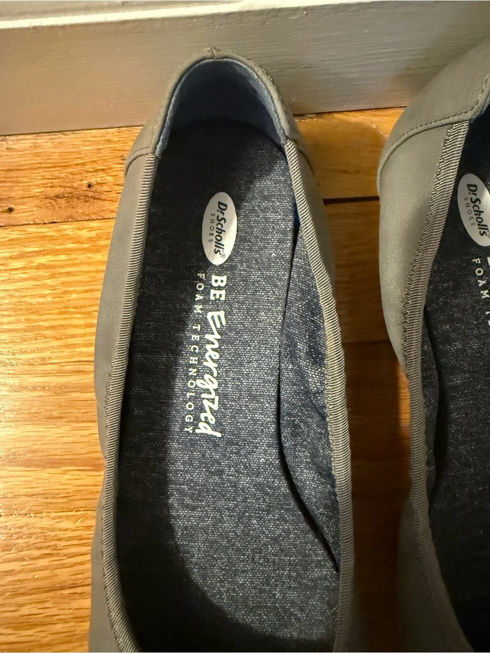 Dr. Scholl's Women's Gray Slip-On Ballet Flats